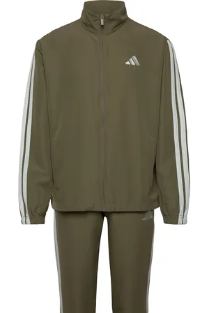 adidas M 3S Wv Tt Ts Sport Sport Clothing Sport Sweatshirts & Hoodies Sport Tracksuits-sets Khaki Green
