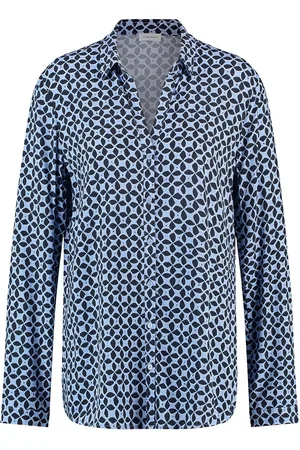 Gerry Weber Blouse 1/1 Sleeve Tops Blouses Long-sleeved Navy