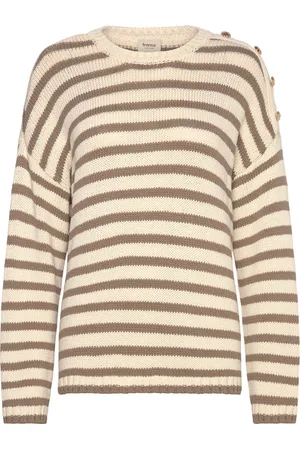 FRANSA Frbelinda Pu 1 Tops Knitwear Jumpers Beige