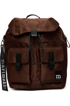 Marimekko Everything Backpack L Unikko Rygsæk Taske Brown