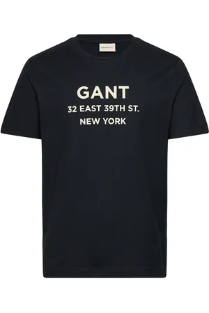 GANT Small Graphic Printed T-Shirt Tops T-Kortærmet Skjorte Black