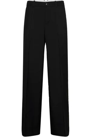 Weekday Low Loose Suit Trousers Bottoms Trousers Formal Black