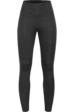 Röhnisch Logo Effect High Waist Tights Sport Women Sport Clothing Sport Tights Sport Training Tights Black