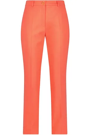 Gerry Weber Pant Cropped Bottoms Trousers Straight Leg Orange