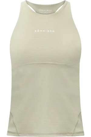 Röhnisch Jacquard Tank Sport Women Sport Clothing Sports Tops & T-shirts Sport Tank Tops Green