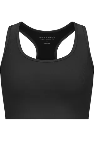 Röhnisch Ribbed R Sportsbra Sport Women Sport Clothing Sport Bras - All Black