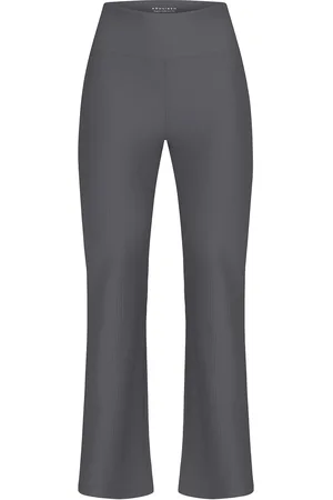 Röhnisch Ribbed R Flare Hw Tight Sport Women Sport Clothing Sport Tights Sport Training Tights Grey