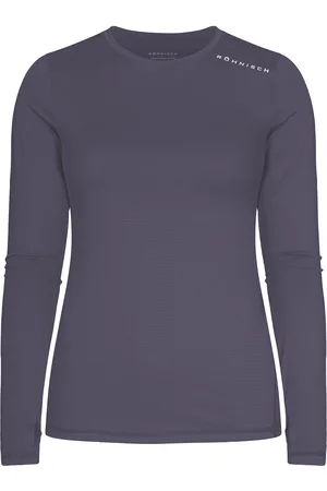 Röhnisch Jacquard Long Sleeve Sport T-shirts & Tops Long-sleeved Grey