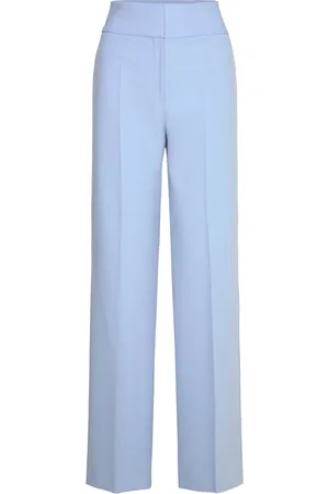 HUGO BOSS Himia Bottoms Trousers Wide Leg Blue