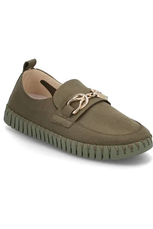 Ilse Jacobsen Tulip Loafer Shoes Flat Loafers Green