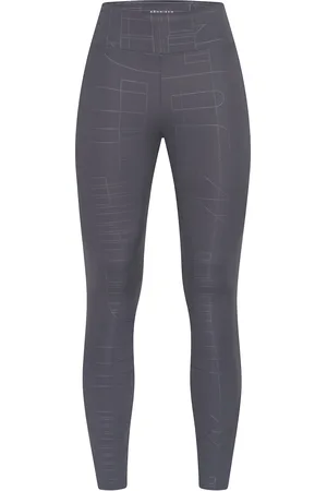 Röhnisch Logo Effect High Waist Tights Sport Women Sport Clothing Sport Tights Sport Training Tights Grey