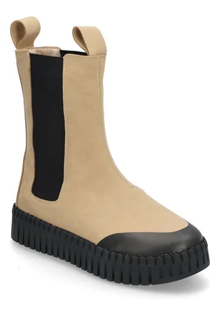 Ilse Jacobsen Long Chelsea Boots Shoes Chelsea Boots Beige