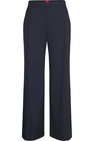 HUGO BOSS Hemmes Bottoms Trousers Straight Leg Navy