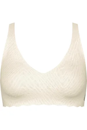 Sloggi Zero Feel Bliss Soft Bra Lingerie Bras & Tops Soft Bras Non Wired Bras White