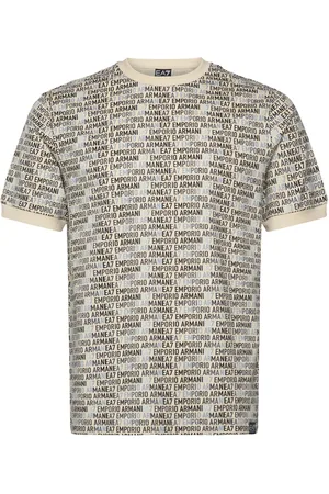 EA7 T-Shirt Tops T-Kortærmet Skjorte Beige