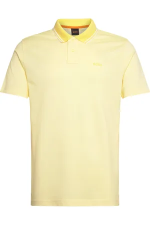 HUGO BOSS Peoxfordnew Tops Polos Short-sleeved Yellow
