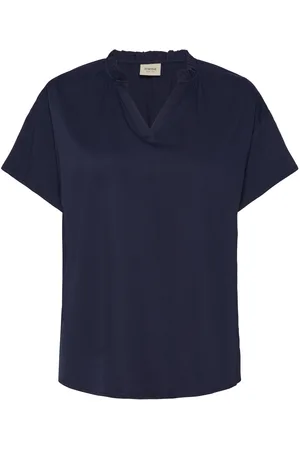 FRANSA Frjustina Bl 1 Tops Blouses Short-sleeved Navy