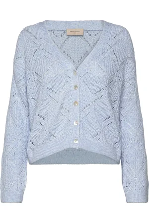 Freequent Fqjazz-Cardigan Tops Knitwear Cardigans Blue