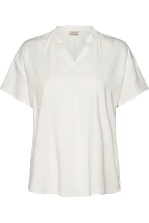 FRANSA Frjustina Bl 1 Tops Blouses Short-sleeved White