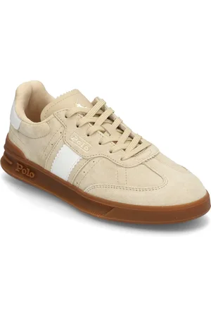 Ralph Lauren Heritage Aera Leather-Suede Sneaker Low-top Sneakers Beige