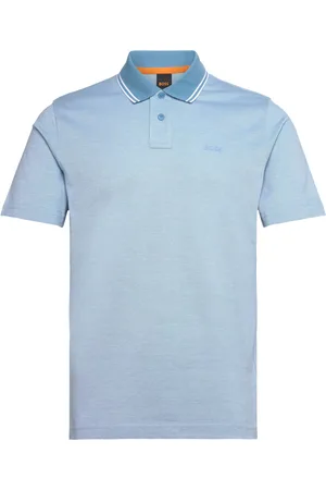 HUGO BOSS Peoxfordnew Tops Polos Short-sleeved Blue