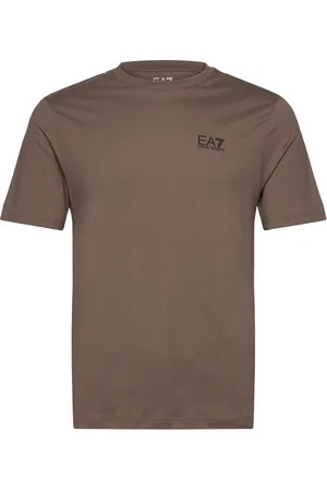 EA7 T-Shirt Tops T-Kortærmet Skjorte Brown