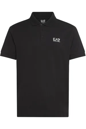 EA7 Polo Shirt Tops Polos Short-sleeved Black