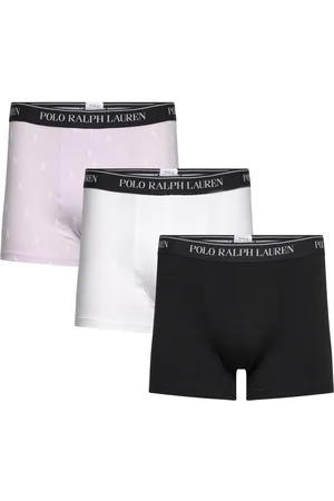 Ralph Lauren Classic Stretch-Cotton Trunk 3-Pack Boxershorts Black