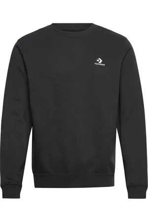 Converse Standard Fit Left Chest Star Chev Emb Crew Bb Sport Sweatshirts & Hoodies Sweatshirts Black