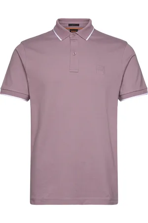HUGO BOSS Passertip Tops Polos Short-sleeved Purple