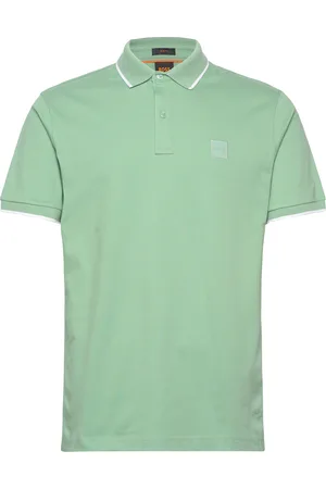 HUGO BOSS Passertip Tops Polos Short-sleeved Green