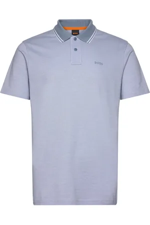 HUGO BOSS Peoxfordnew Tops Polos Short-sleeved Blue