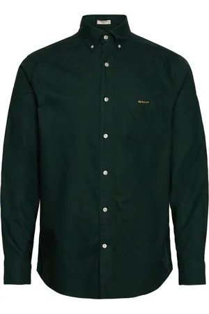 GANT Reg Beefy Oxford Shirt Tops Shirts Oxford Shirt Green