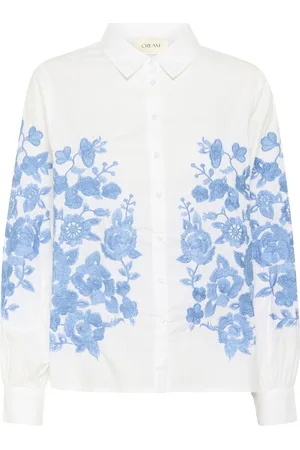 Cream Crdaisy Shirt Tops Shirts Long-sleeved White