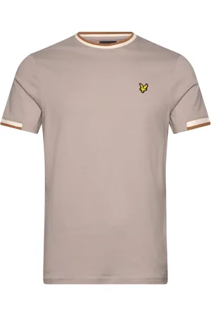 Lyle & Scott Half Tipped T-Shirt Tops T-Kortærmet Skjorte Beige