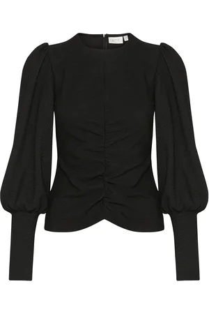 Gestuz Shillagz Ls Blouse Tops Blouses Long-sleeved Black