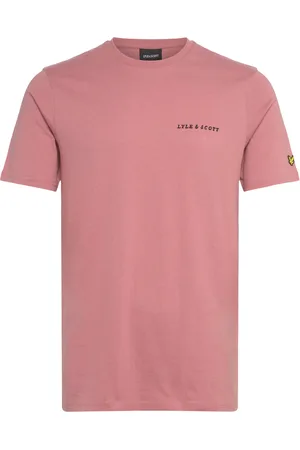 Lyle & Scott Embroidered T-Shirt Tops T-Kortærmet Skjorte Pink