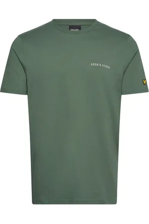 Lyle & Scott Embroidered T-Shirt Tops T-Kortærmet Skjorte Khaki Green