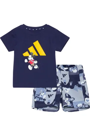 adidas I Dy Mm T Set Sport Sets With Short-sleeved T-shirt Blue