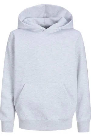 JACK & JONES Jjeurban Edge Sweat Hood Noos Jnr Tops Sweatshirts & Hoodies Hoodies Grey Jack & J S