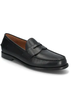 Ralph Lauren Alston Leather Penny Loafer Loafers Flade Sko Black