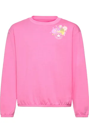 Converse Fw-Crew Sport Sweatshirts & Hoodies Sweatshirts Pink