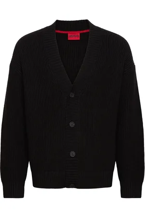 HUGO BOSS Supro Tops Knitwear Cardigans Black