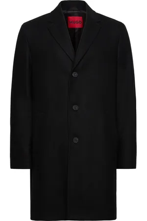 HUGO BOSS Malte2441 Uldfrakke Frakke Black