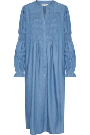 Cream Crkami Dress Knælang Kjole Blue