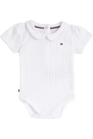Tommy Hilfiger Essential Pointelle Body Ss Bodies Short-sleeved White