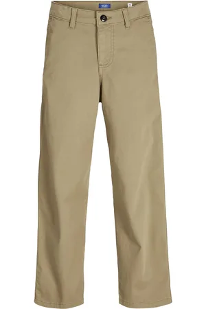 JACK & JONES Jpstalex Co Jjcarpenter Pants Noos Jnr Bottoms Jeans Regular Jeans Beige Jack & J S