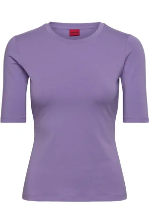 HUGO BOSS Darnelia Tops T-shirts & Tops Short-sleeved Purple