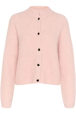 Gestuz Alphagz Short Cardigan Tops Knitwear Cardigans Pink