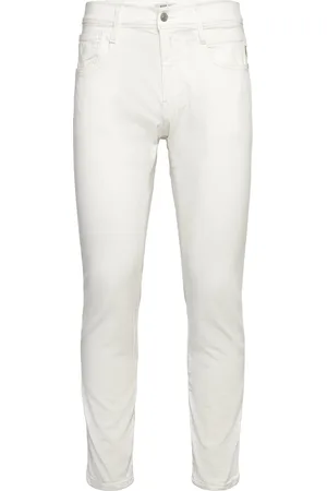 Replay Anbass Trousers Slim Hyperflex Colour Xlite Bottoms Trousers Casual White